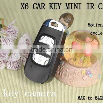 X6 muti-function motion keychain detection night vision video photoes car key camera