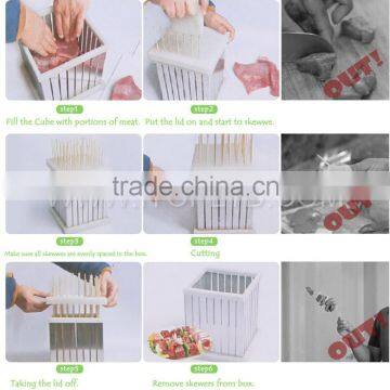 SALE Stainless Steel The Cube Kebab Maker Box/Brochette Express photo-6