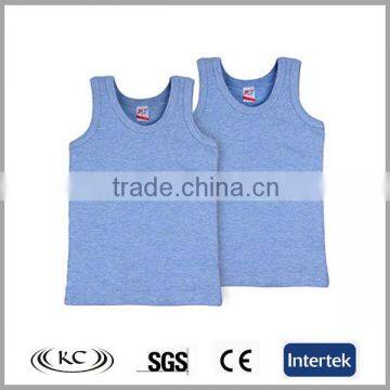 trendy China hot sale plain blue superior quality blank singlet