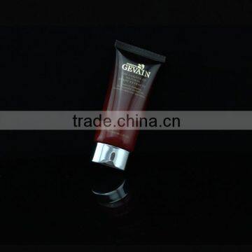 40ml hot sale high quality cosmetic plastic packing tube with silver UV cap