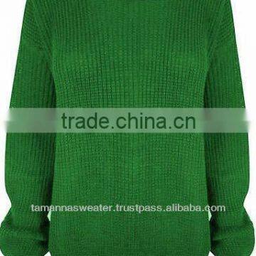 LADIES CHUNKY KNITTED OVERSIZE SWEATERS