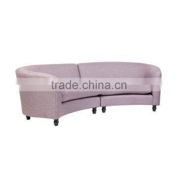 Elegant restaurant and living room sofa moon shape sofa YK7061