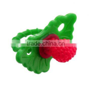 Double injection colorful solid silicone baby pacifier