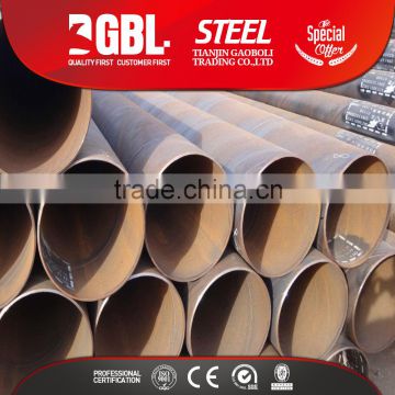 SSAW Spiral Submerged Arc Welded Steel Pipes steel tube 3 to 12m Length 219 to 3500mm Outer Diameter