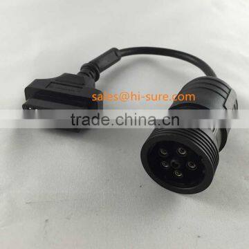 OBD2 cable TO deutsch 6pin J1708 connectors for obd heavy truck scanner