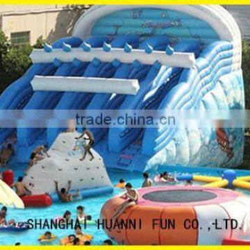 Inflatable Bounce House Water Slide , Inflatable big swiming pool