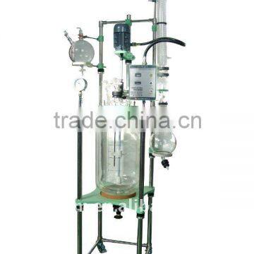 GR series double-layer glass reaction kettle with variable frequency speed control