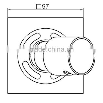 Cleanout Floor drain for washing machine brass drain polished chromed plated with plastic cover