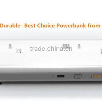 For smart phones high capacity 10000mah battery bank/portable power bank for all digital devices