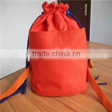 promotional polyester drawstring bag /drawstring backpack, China knots /double strings