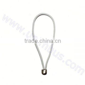 white elastic string with ball for tag