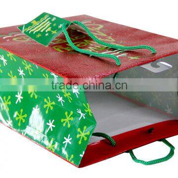 Wholesale Handmade Custom Glitter Christmas Gift Paper Shopping Bags photo-4