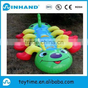 Animal shape pvc inflatable float lounger for beach playing, sports air mattresses