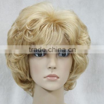 Sxy Golden Curly Women Female ladies Daily wig N541