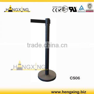 Full Black Retractable Belt Stanchions (CS06)