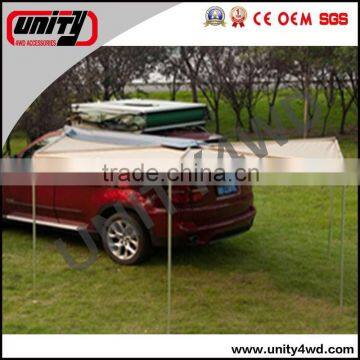 2016 New China factory 280g polyester-cotton 4x4 foxwing awning for toyota