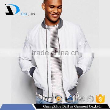 Daijun oem high quality white windproof men 100% polyester football team jacket