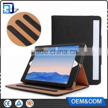 Hot Factory Price For iPad 6 Flip Tan tab Pu Leather Tan Case For iPad air2 With Stand Tablet Case Flip Cover For iPad Air2