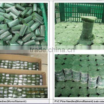 Artifical PVC Pine Needle With Cashmere Used For Making Artifical Christmas Tree