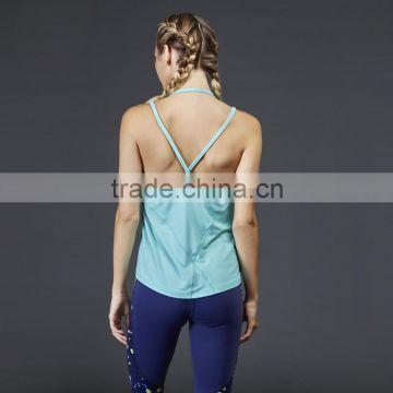 2016 Fashion Fitness Wear Workout Loose Top sexy design Women Tank Top