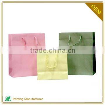 Wholesale High Quality Kraft Shopping Paper Hand Bag In China