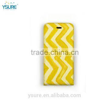 Ripple Pattern Genuine Leather Flip Phone Case For Nokia Lumia 1030 With Plaid Pattern Lining
