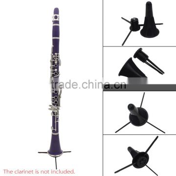 New Portable ABS Clarinet Stand Folding Fits Inside Bell