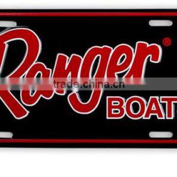 30x15cm Custom Logo Aluminum Plate Embossed Plate photo-2