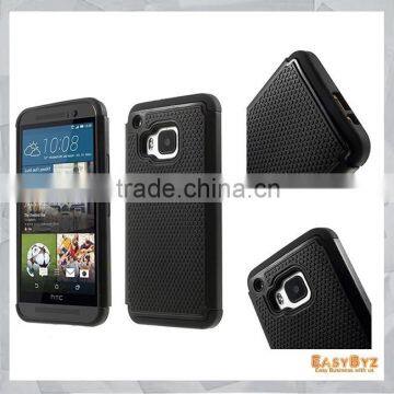New Arrival Hybird Cover Case for HTC One M9, 2 in 1 for HTC One M9 TPU + PC Cover Case