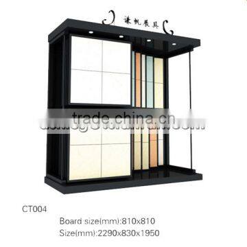sliding style ceramic floor tiles display racks/showroom display racks stands for tiles CT004