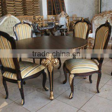 Antique Dining Table Sets - Mahogany Round Dining Table 4 Chairs