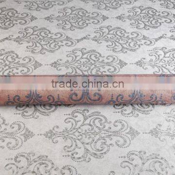 Big Flower Classic Wallpaper Brown Wall Paper