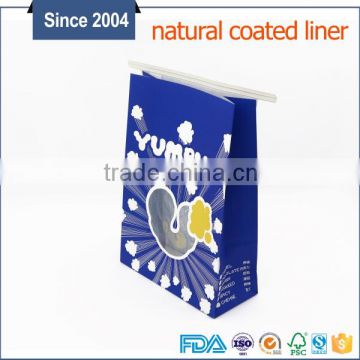 China alibaba Shopping online Popcorn paper bag kraft tin tie paper bag for food