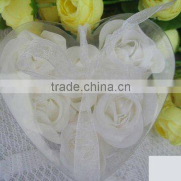 beautiful heart shape soap flower
