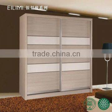 silver pear oak wood wardrobe with slidding door