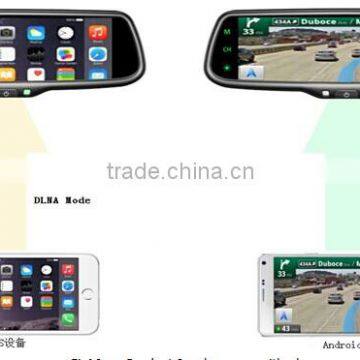 Car Rear View Mirror with 7.3 Inch monitor display mirror image link from your phone