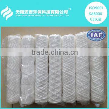 High quality PP yarn filter cartridge pp string wound filter machine