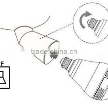 WiFi Fisheye Cloud Smart Bulb Video Motion Detection Wifi Camera photo-5