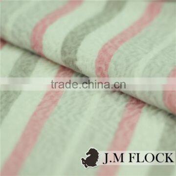 Anti-Static Flame Retardant Flower Pattern Sofa Fabric With Flocking