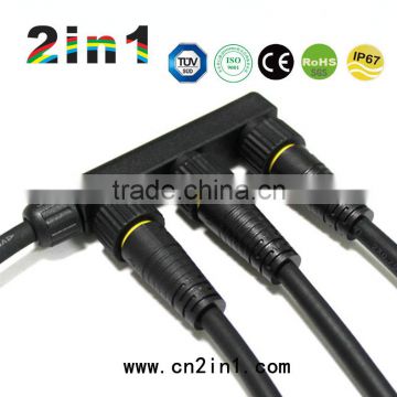 FQ16 1 in 3 out LED street lighting waterproof connector F type