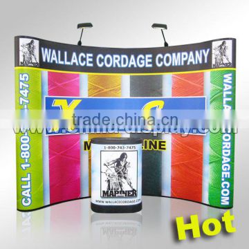 magnetic pop up display trade show booth backwall pop up display