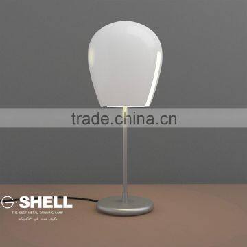 Elegant fabric egg shade cafe led economic table lamp