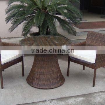 Best Price ESR-9697D Rattan Garden Dinner Table And Chairs