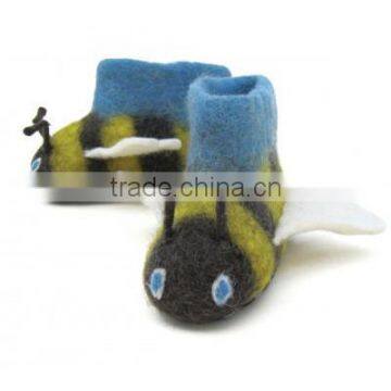 Handmade felt Bella Bee children shoes