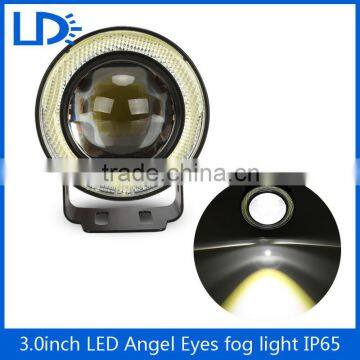 Double angel eyes projector lens 3.0inch led drl fog light for suzuki swift