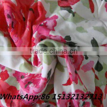 2016 Butterfly Flower Pattern Rayon Twill Fabric for Making Lady's Trouser photo-5