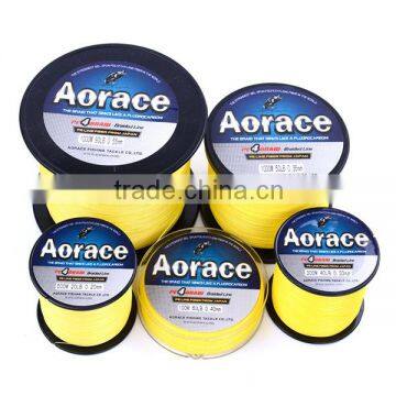 High strength durable yellow braided wire fishing line 100m