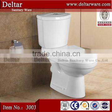 Two piece toilet sanitary ware price, floor trap toilet wc, chaozhou bathroom ceramic wc