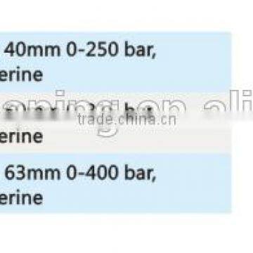 SS 40-63mm 0-400bar buttom entry glycerine high pressure gauge