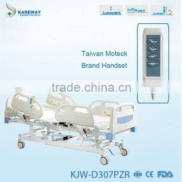 Cheap Adjustable Mechanical Al-alloy Side Rails Hospital Bed for Paralyzed Patients photo-4